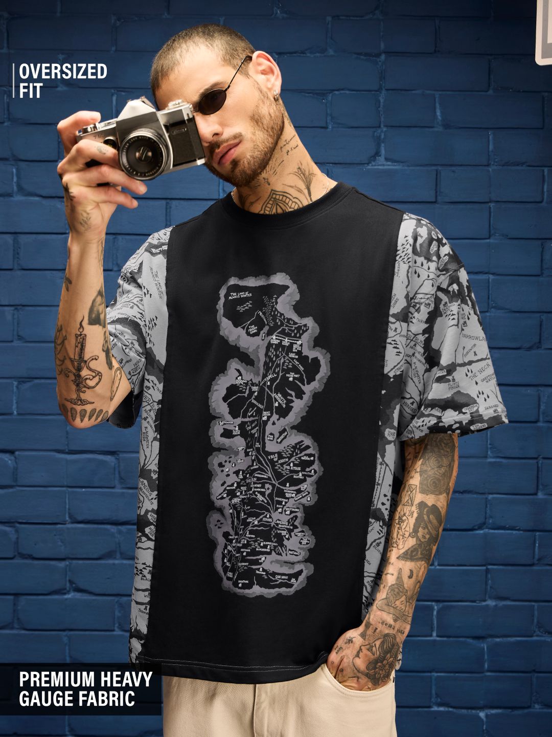 House Of Dragon: The Map Oversized T-Shirts Online
