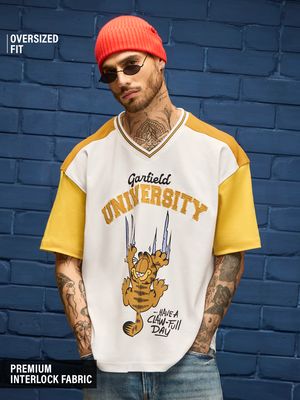 Garfield: University Oversized T-Shirts By Garfield