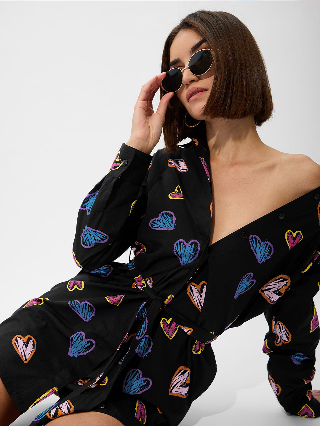 Shirt Dress: Hearts
