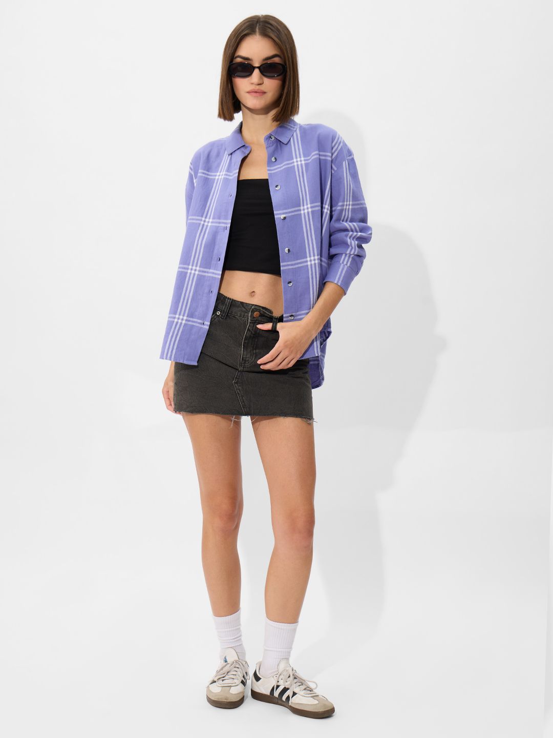 Plaid Shirt: Amethyst Women Boyfriend Shirts online