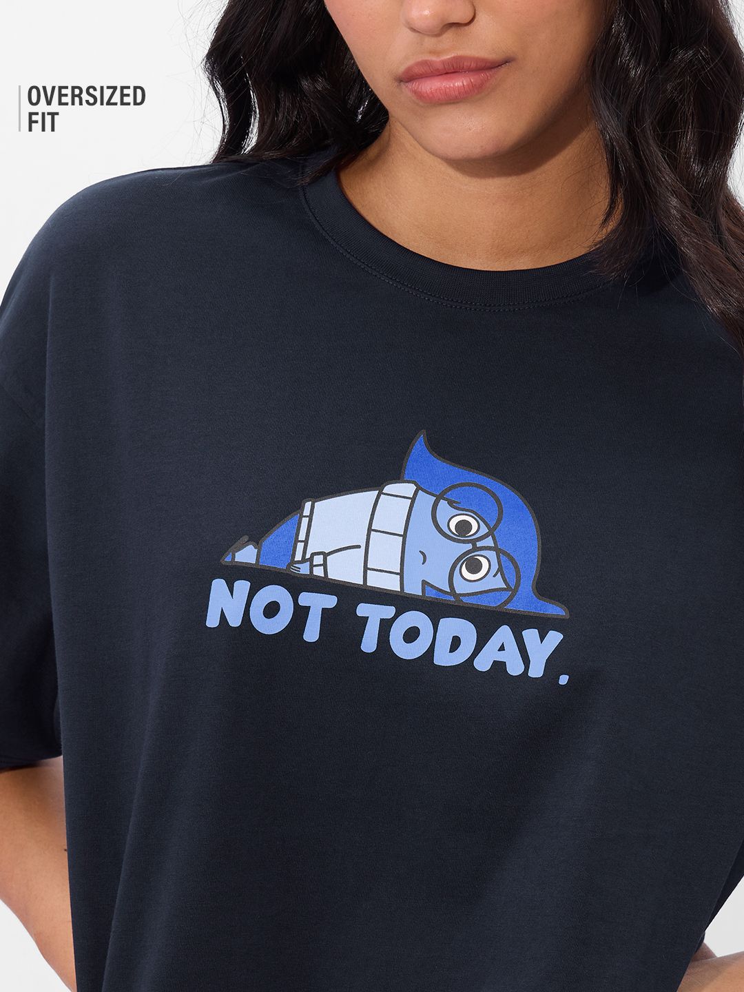 Inside Out: Sadness Women Oversized T-Shirts Online