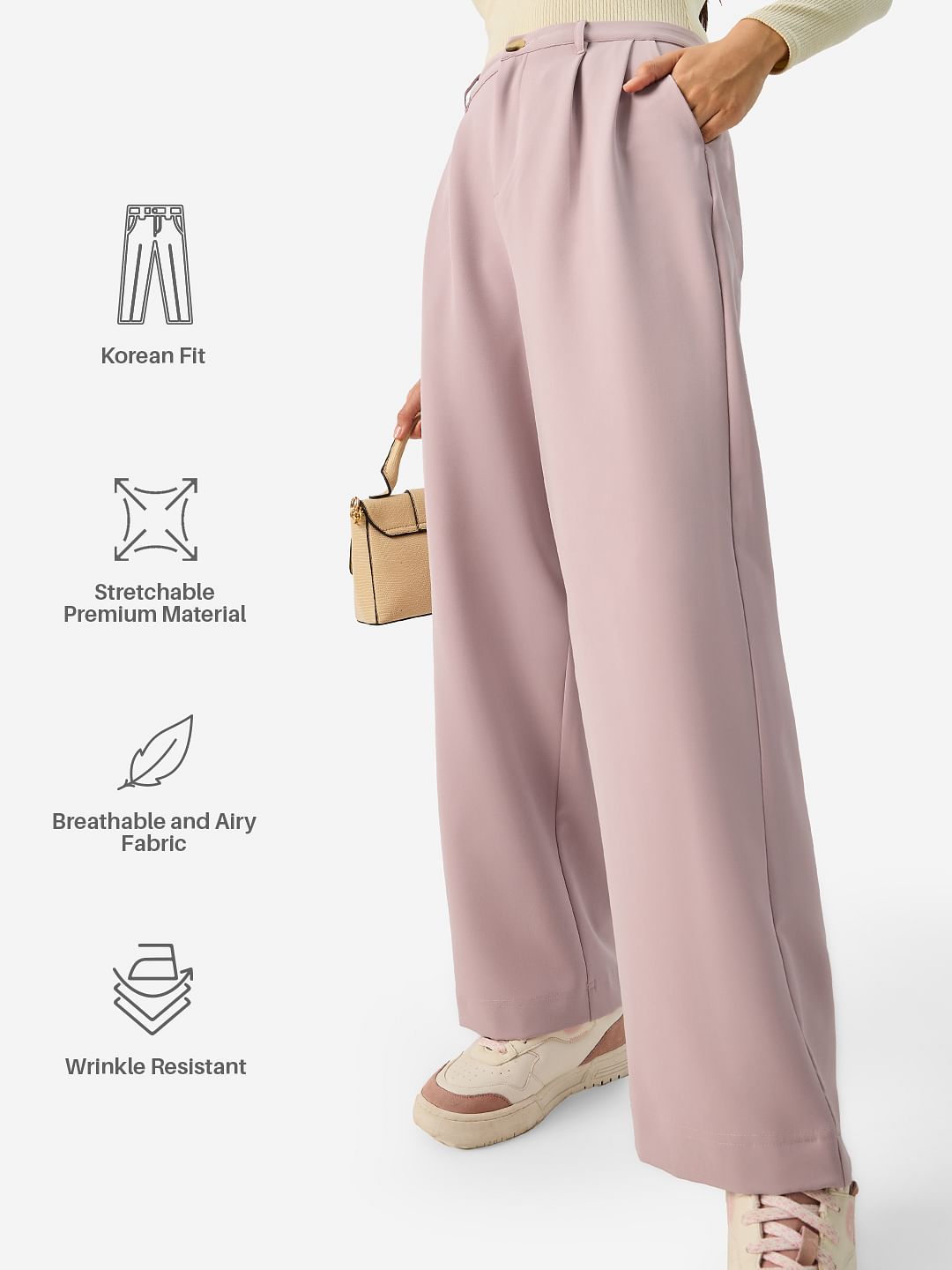 Korean Pants: Dusky Rose