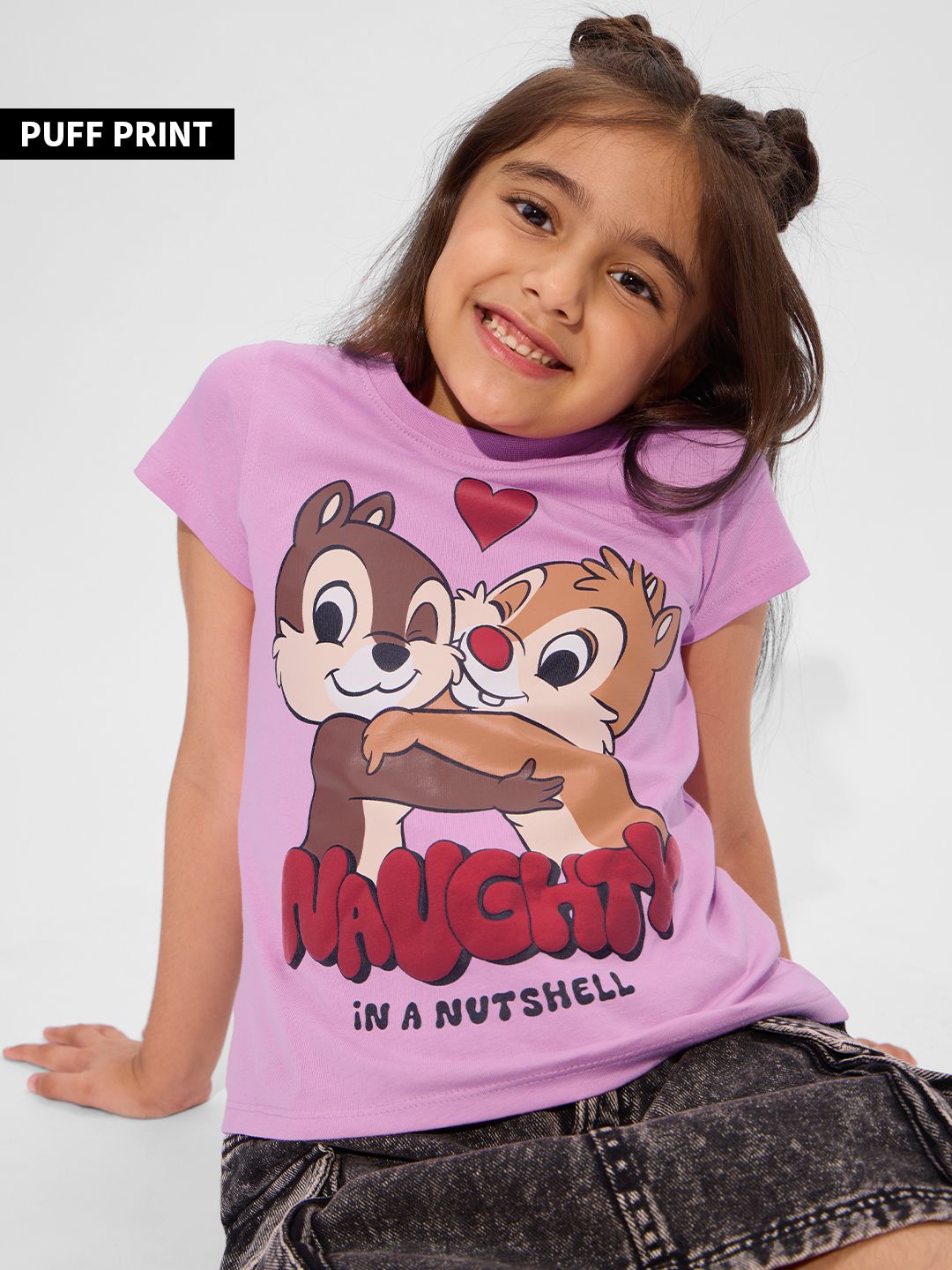 Buy Disney: Naughty In A Nutshell Girls T-shirts
