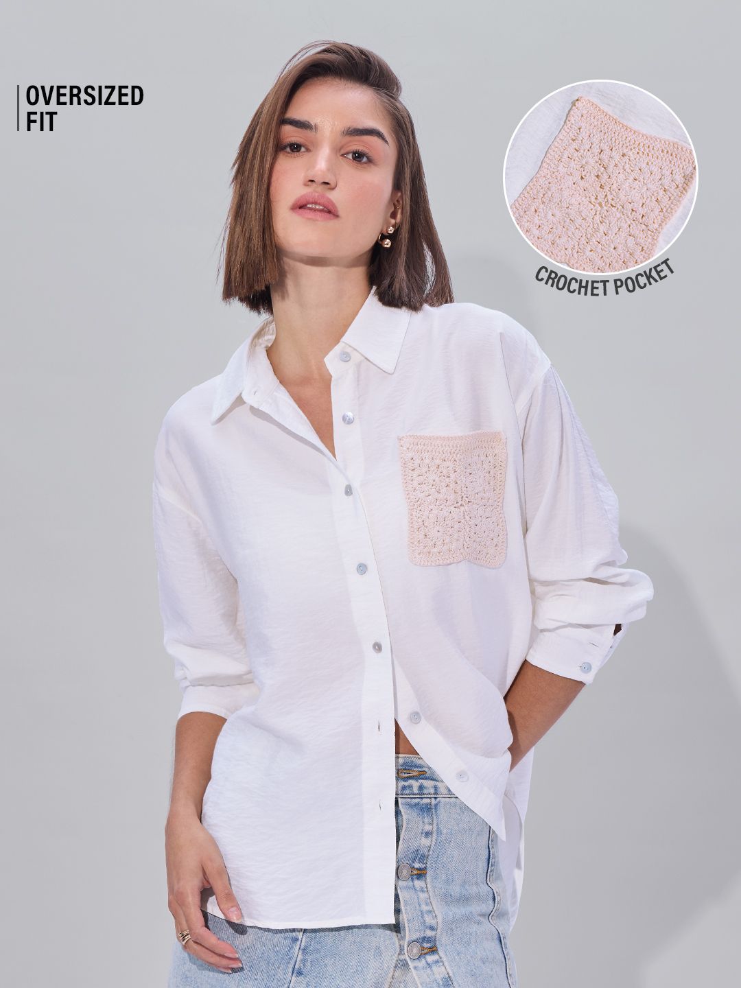 Buy TSS Originals White Pearl Women's Boyfriend Shirt Online at The