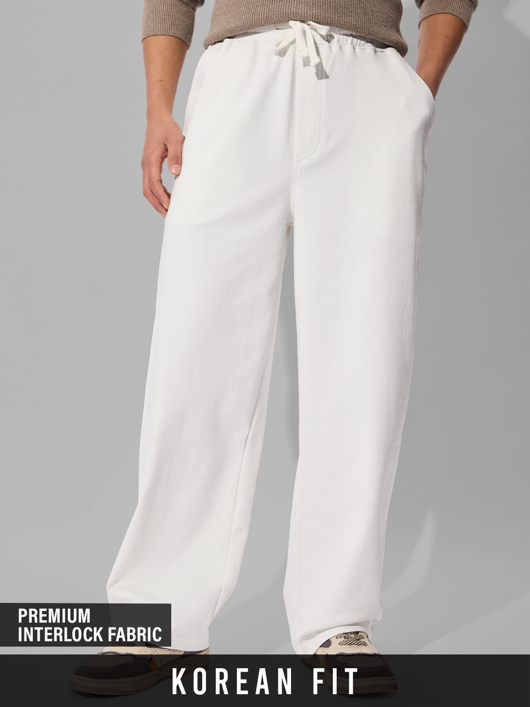 Korean Joggers: Ivory Korean Joggers Online