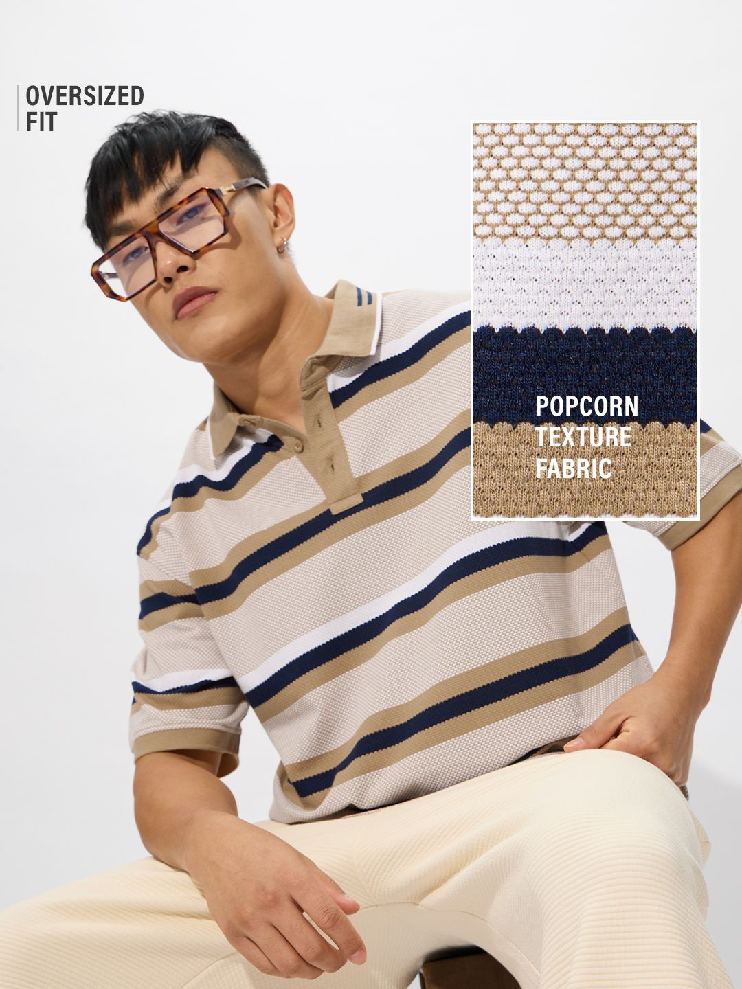 STRIPES FOR CREATIVE PILE POLO オーバーサイズ S.F.C Stripes For Creative / エスエフシー | PILE POLO - White