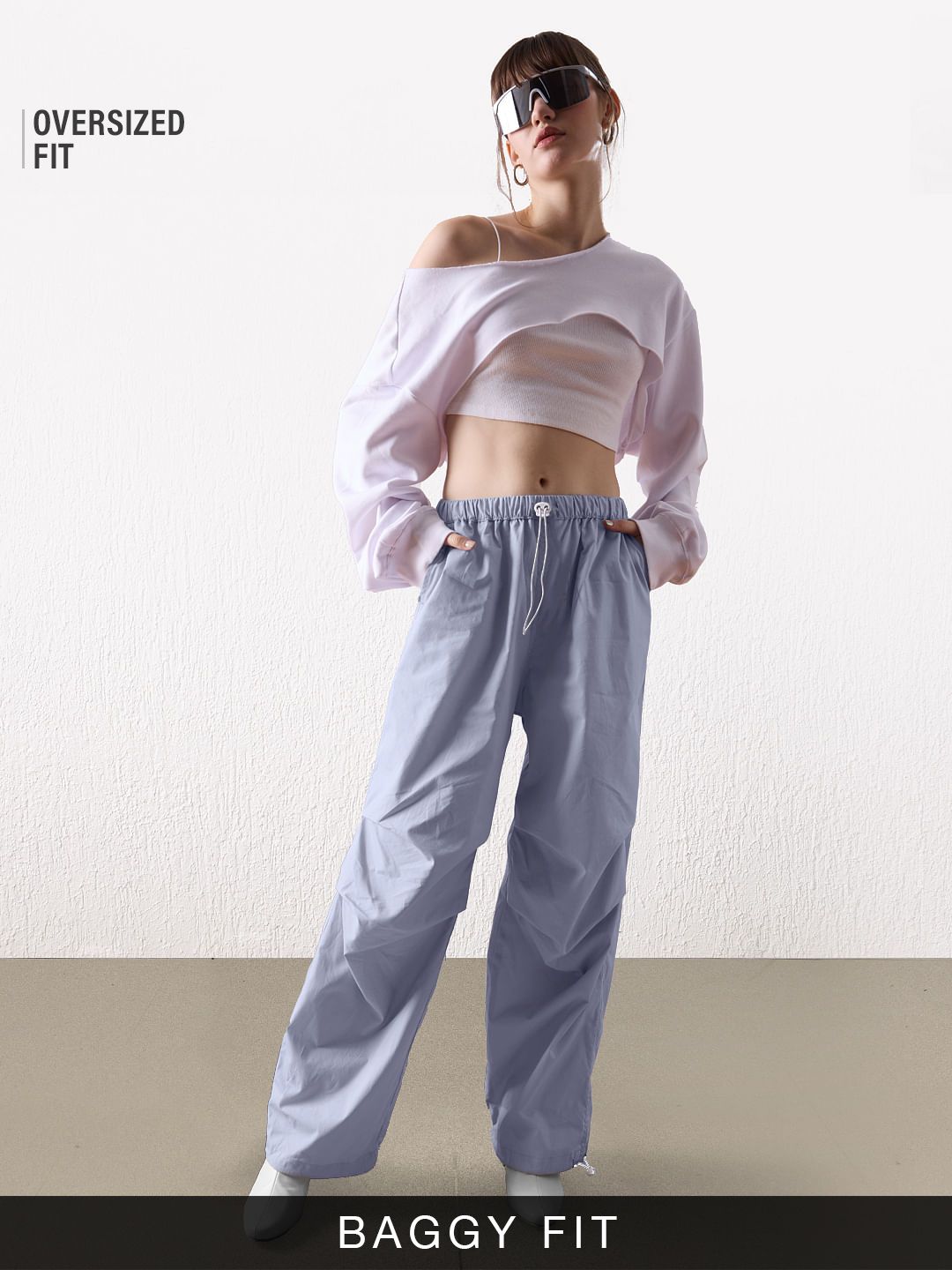 Parachute Pants: Purple Women Pants