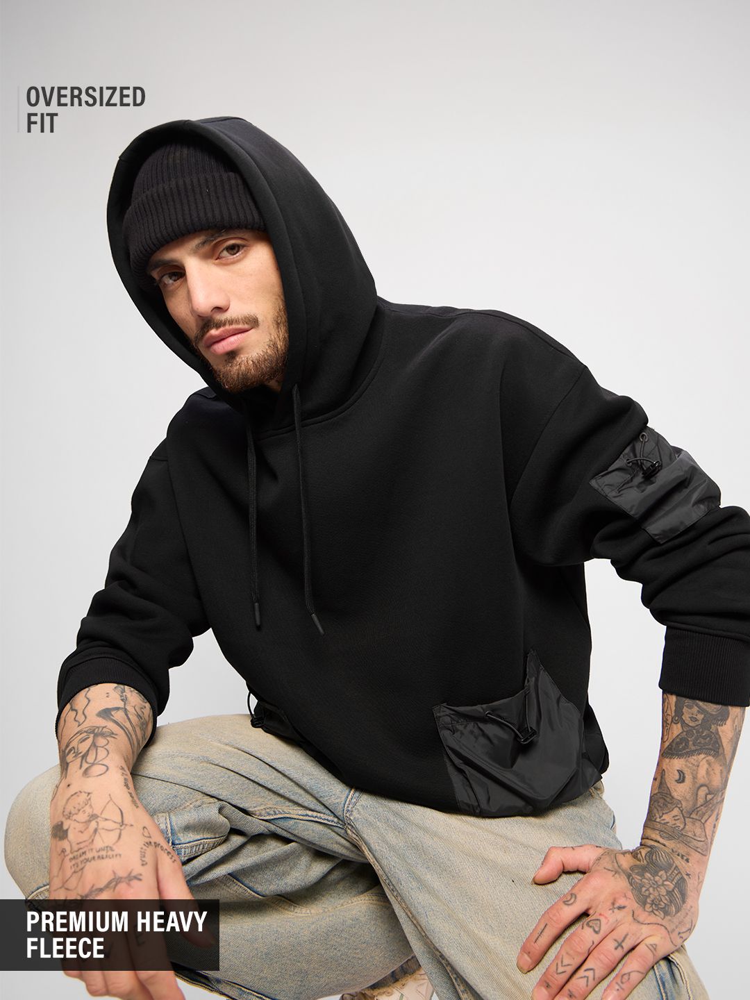 OVERSIZED BOYFRIEND HOODIE JAGUAR