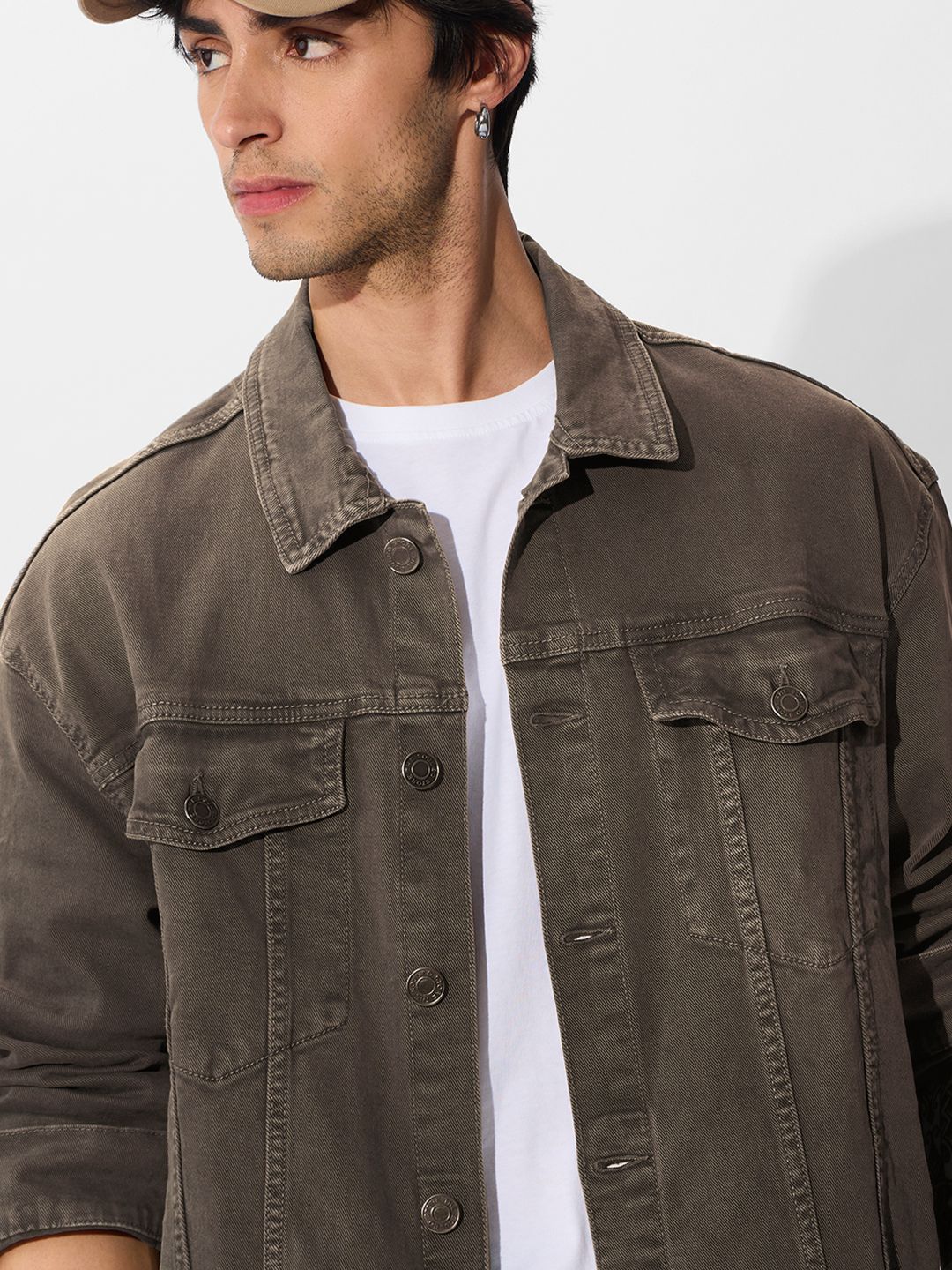 Denim Jacket: Stone Olive Denim Jackets online