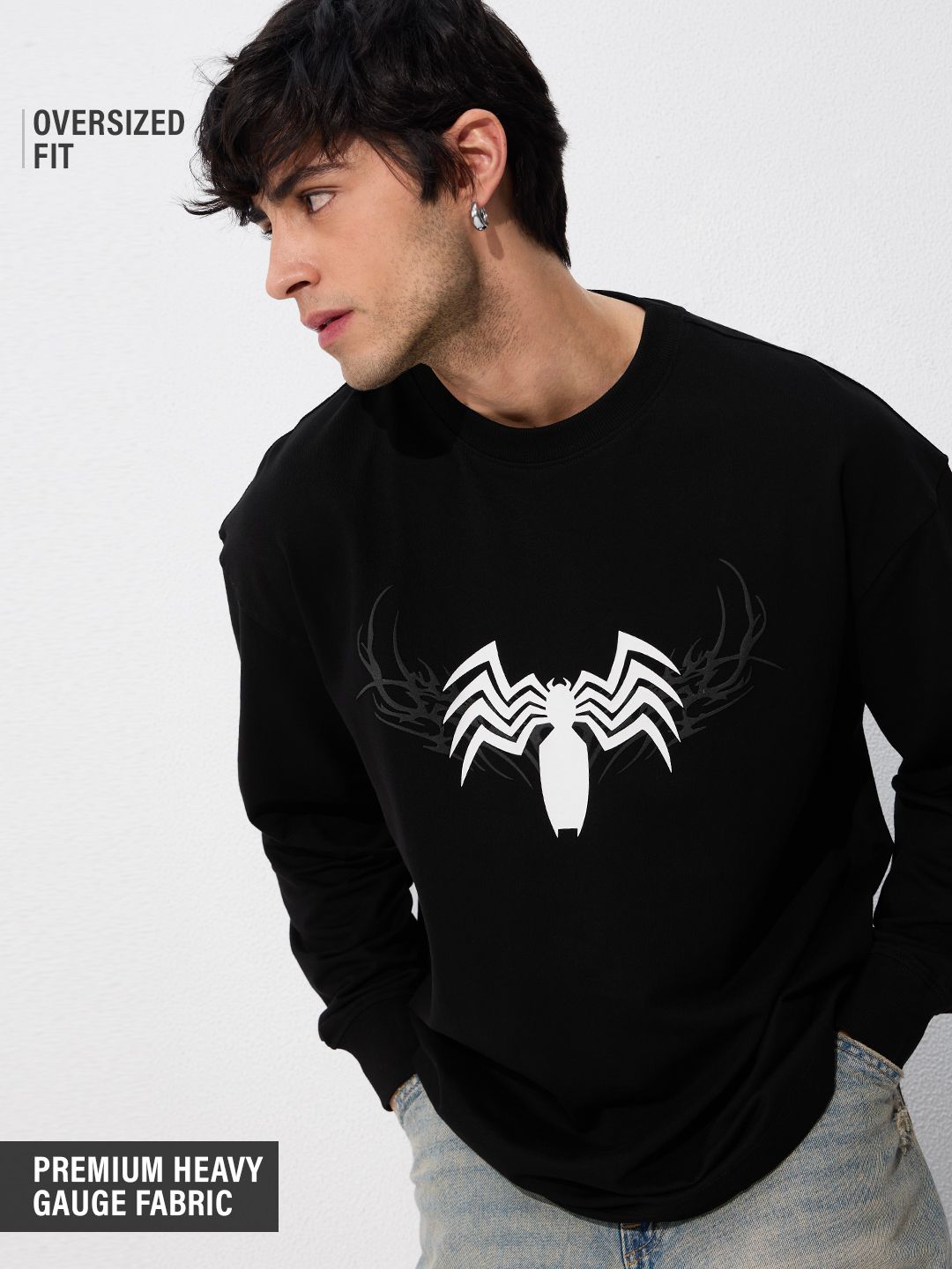 Marvel: Venom Oversized Full Sleeve T-Shirts Online