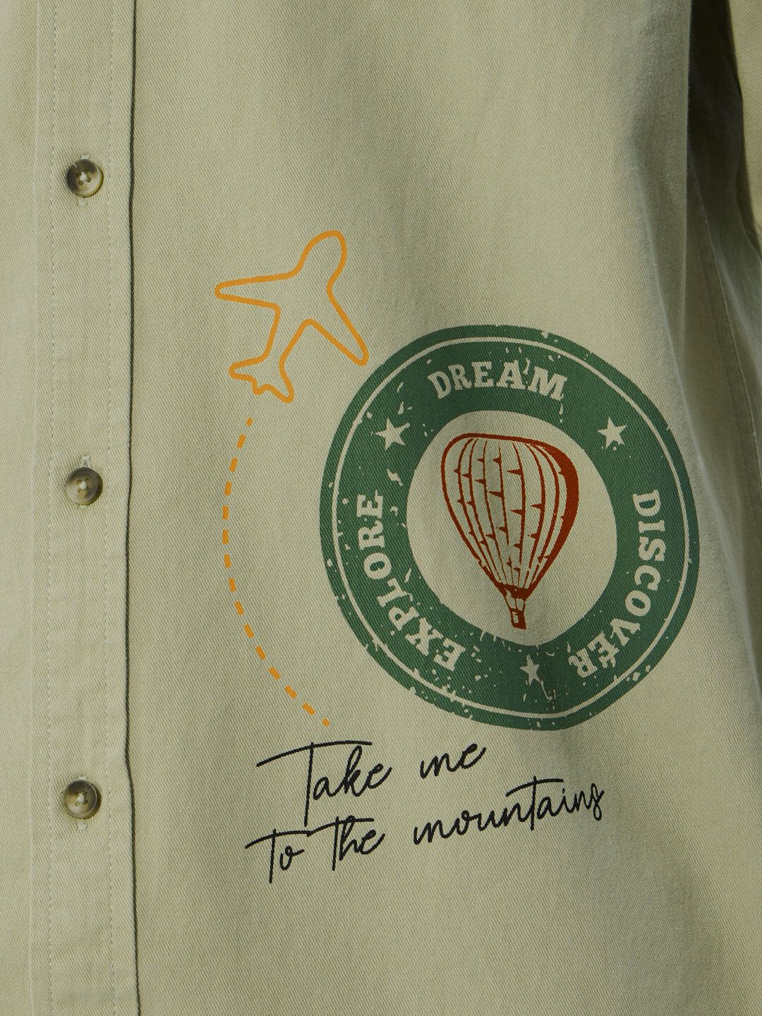 Buy TSS Originals Travel Stamps Men Relaxed Shirts Online