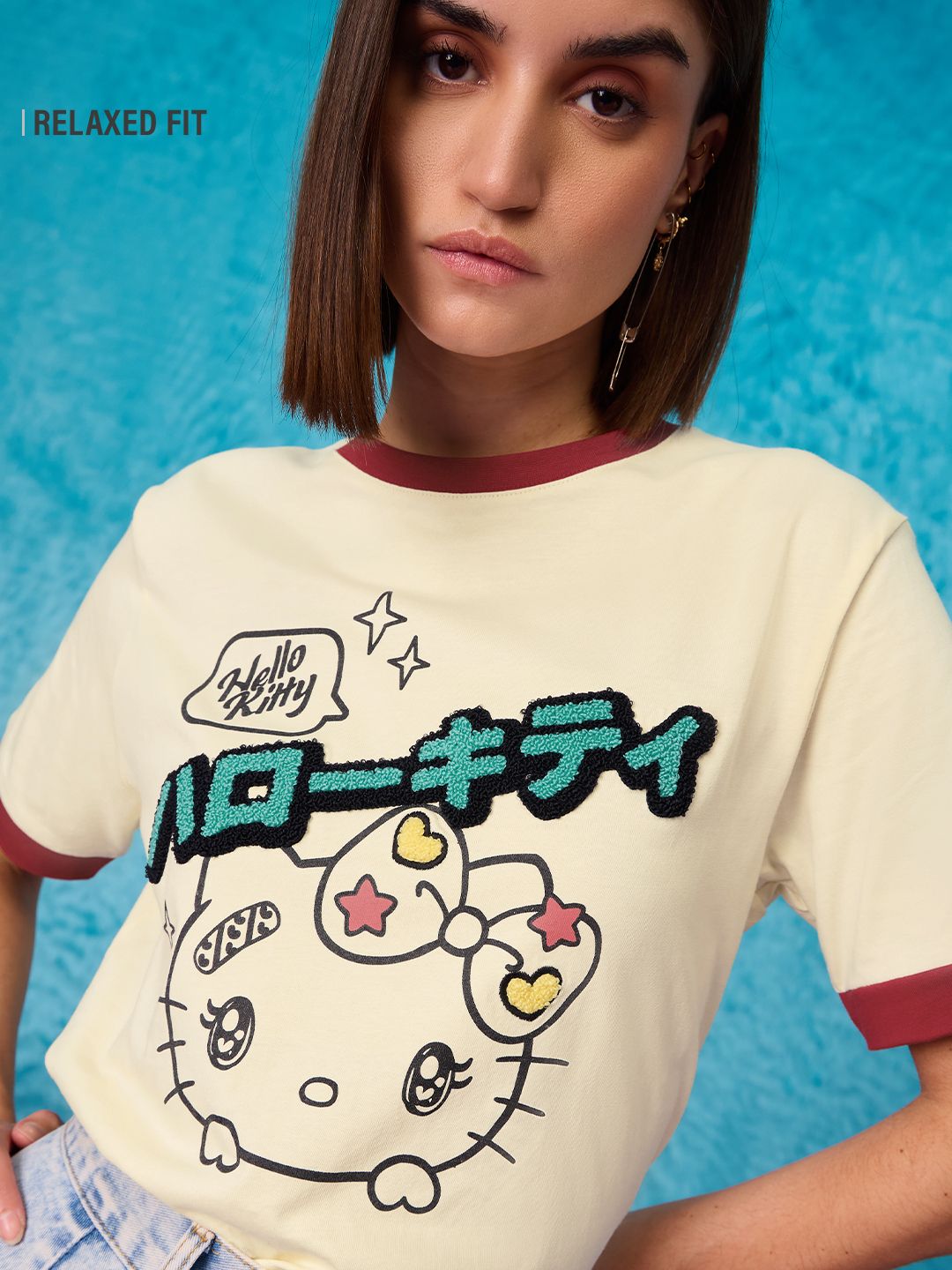 Buy Hello Kitty: It's Manga Women Relaxed Fit T-Shirts Online