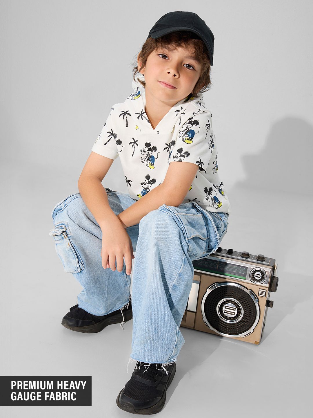 Mickey Mouse: Beach Vibes Boys Hooded T-Shirts (2-8 Yrs) Online