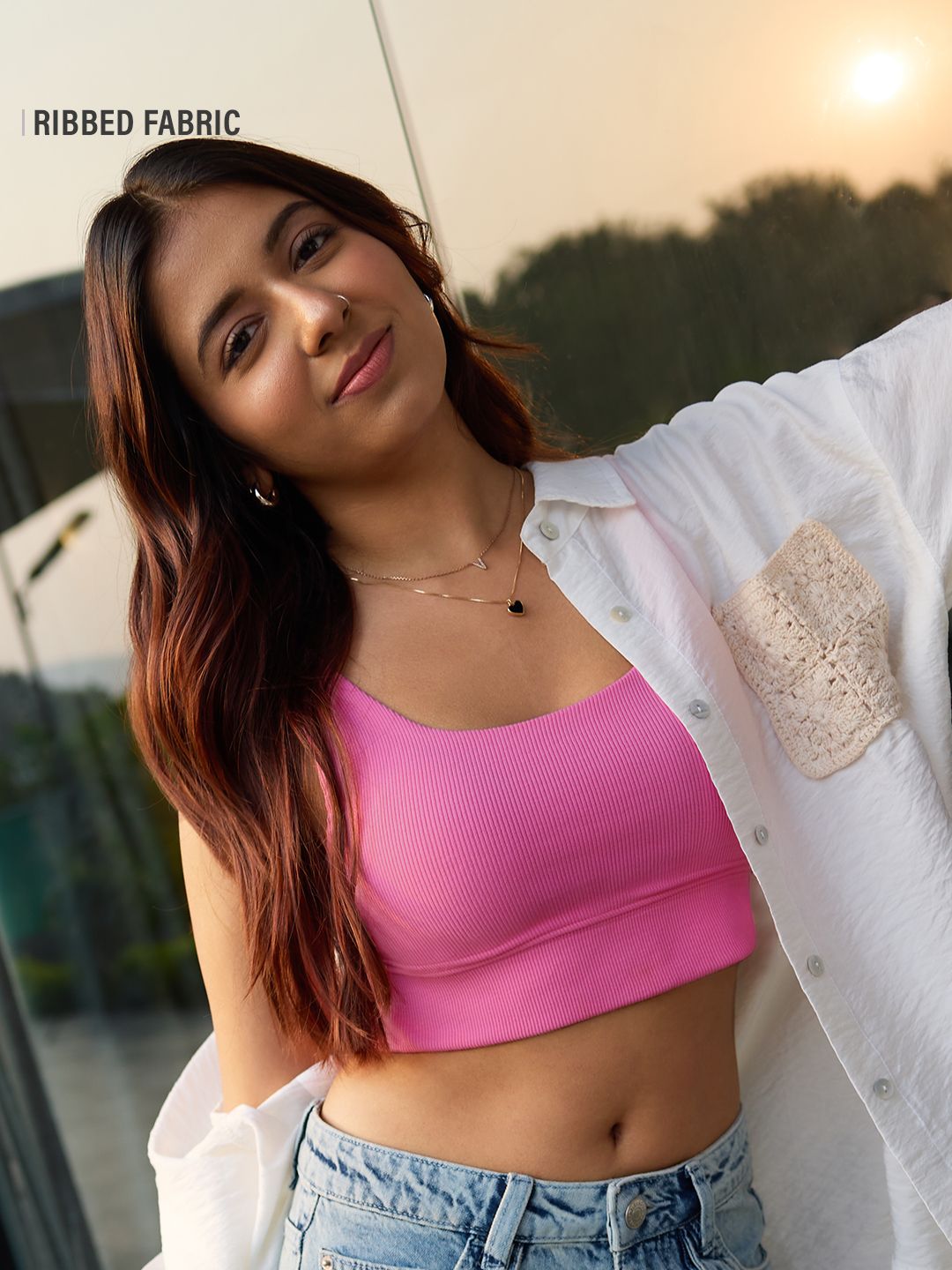 Rose Bralette Top – Sky