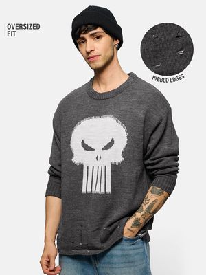 Buy Punisher: Logo Mens Oversized Pullover Online