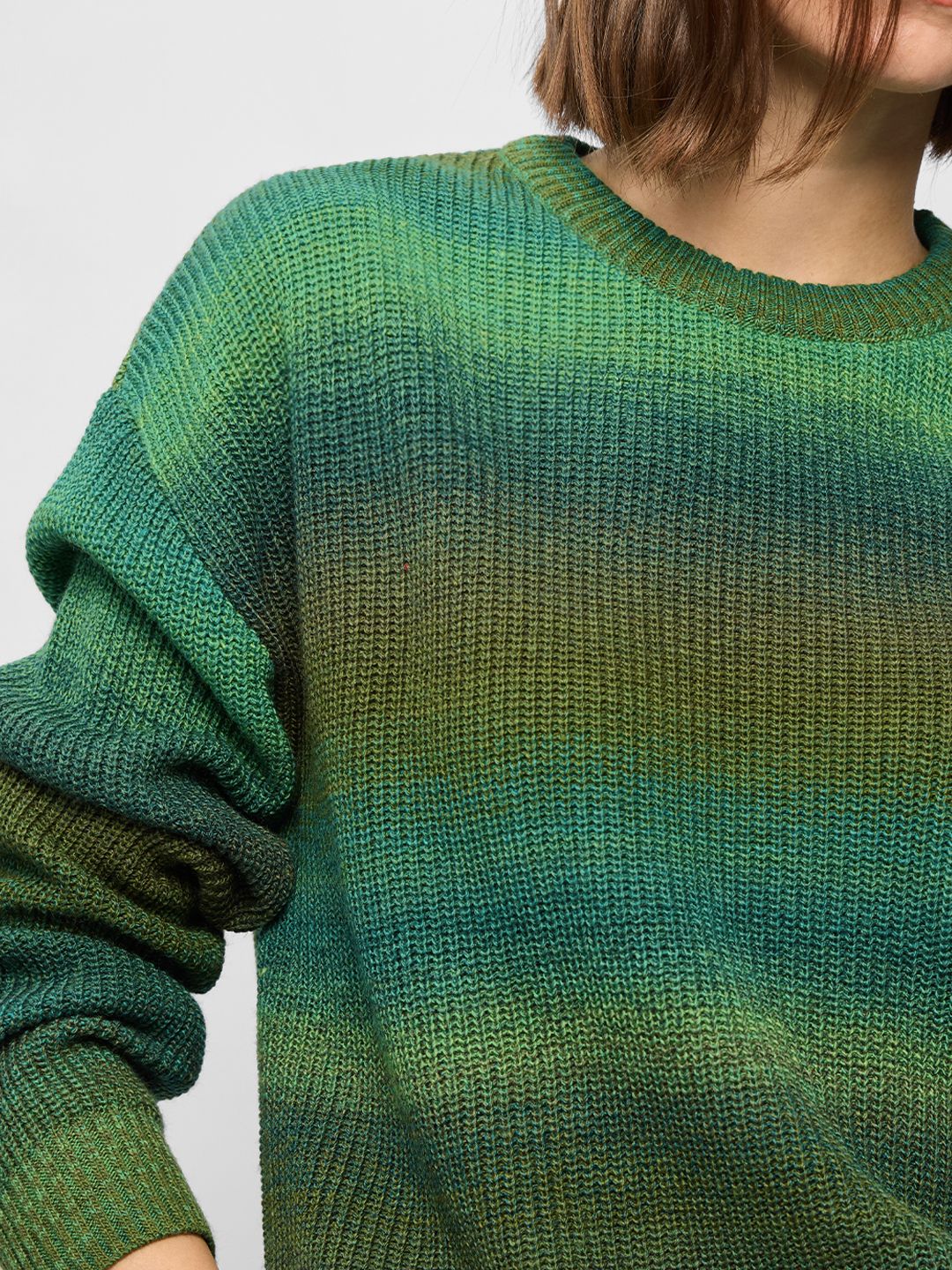 Knitted Ombre Sweater: Fern Women Oversized Sweaters price