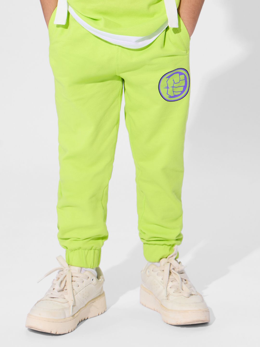 Hulk: Time To Smash Boys Cotton Joggers (2-8 Yrs) Online