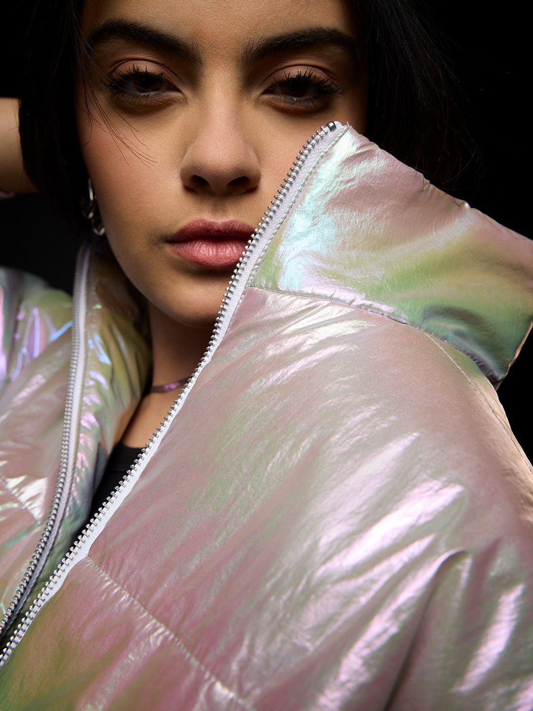 TSS Originals: Shiny Metal Women Puffer Jackets Online