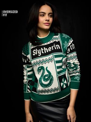 Harry Potter: Slytherin Knitted Sweater Women Knitted Sweaters By Harry  Potter™