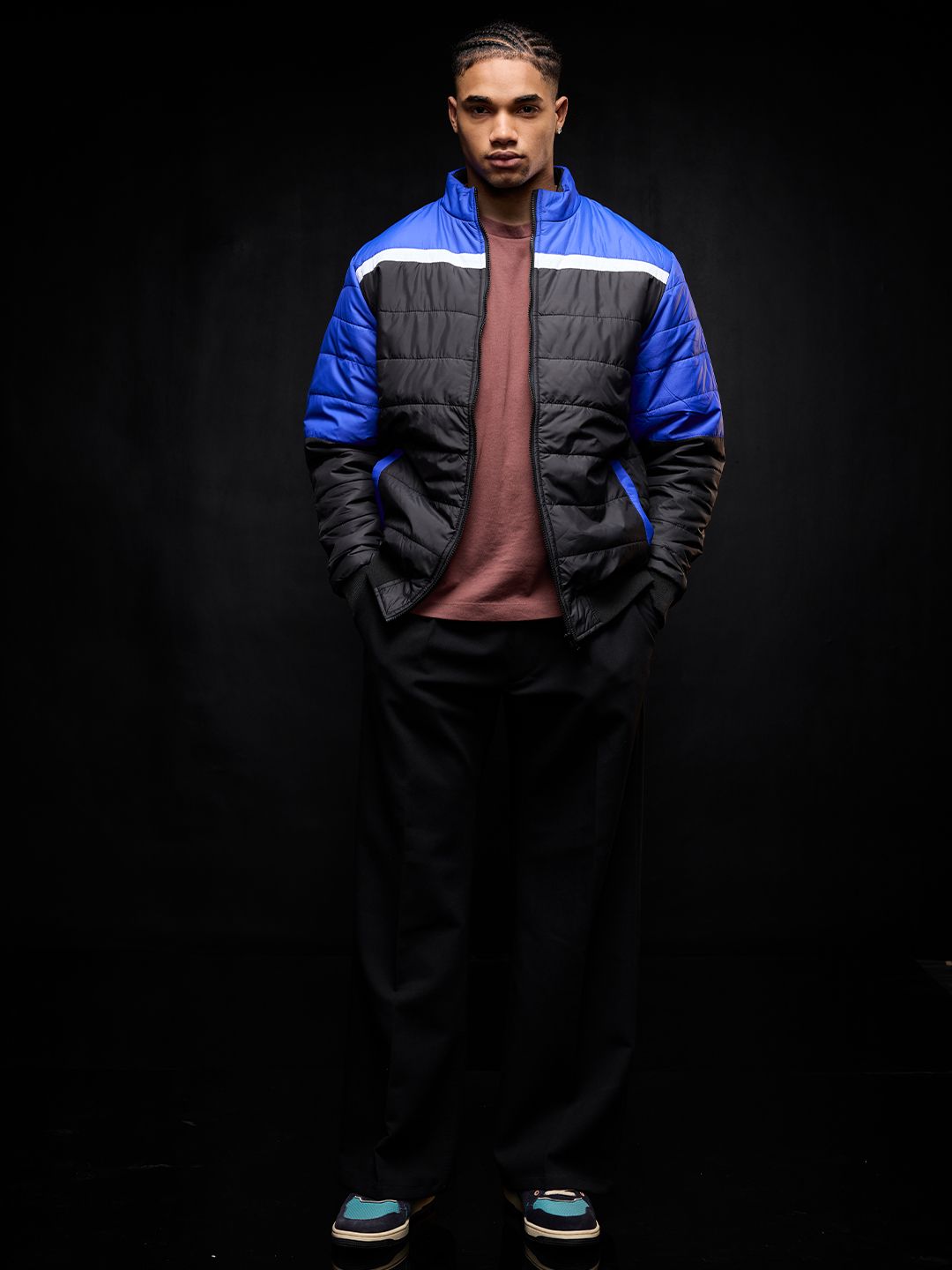 Buy Official Solids: Colorblock Puffer Jackets Online