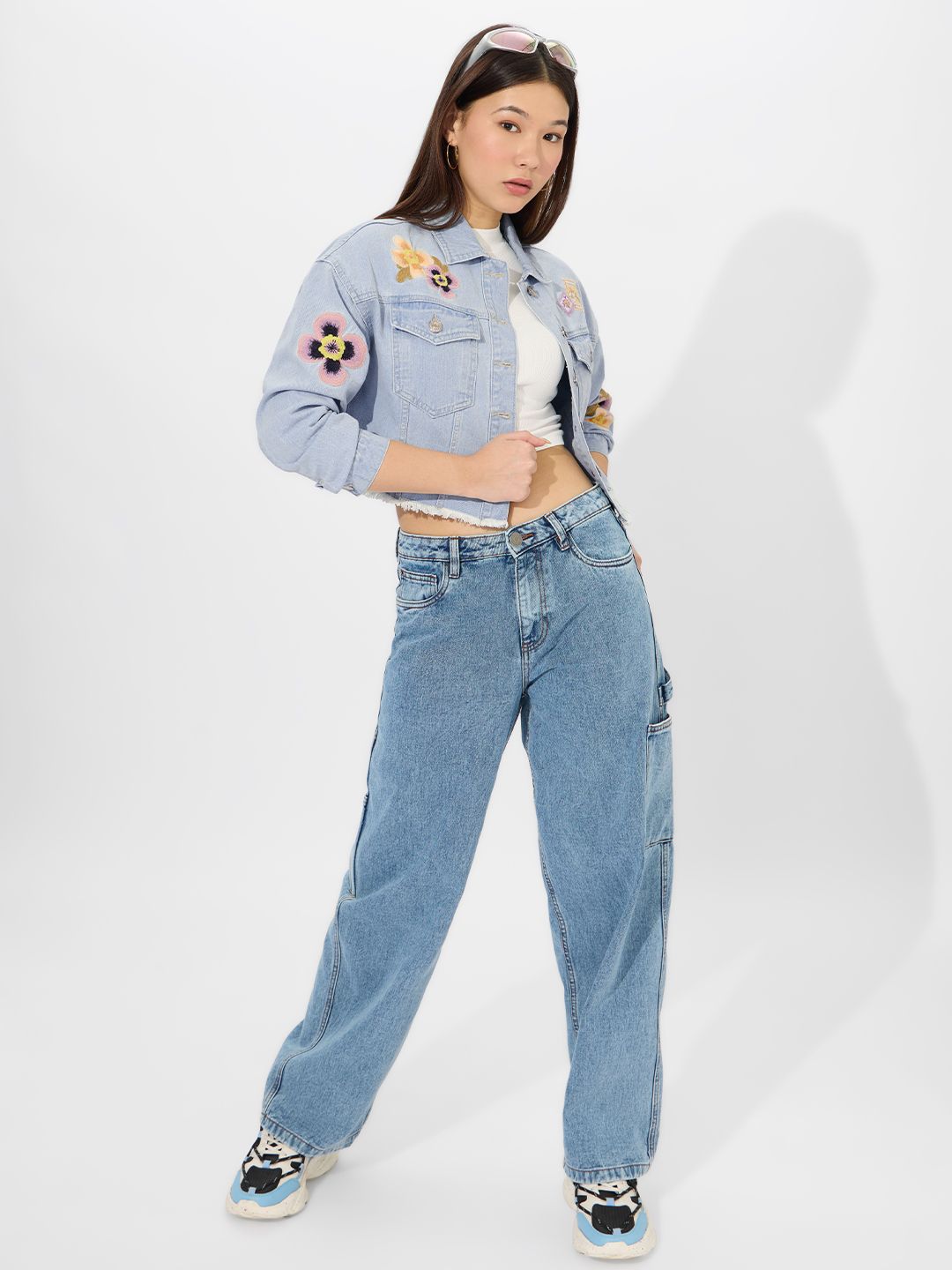 Buy TSS Originals: Denim Florals Women Denim Jackets