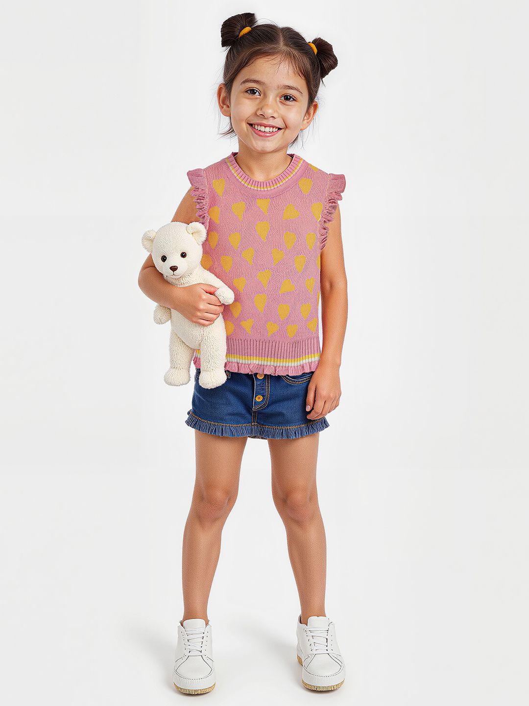 TSS Originals: Sunshine Hearts Girls Sweaters (2-8 Yrs)