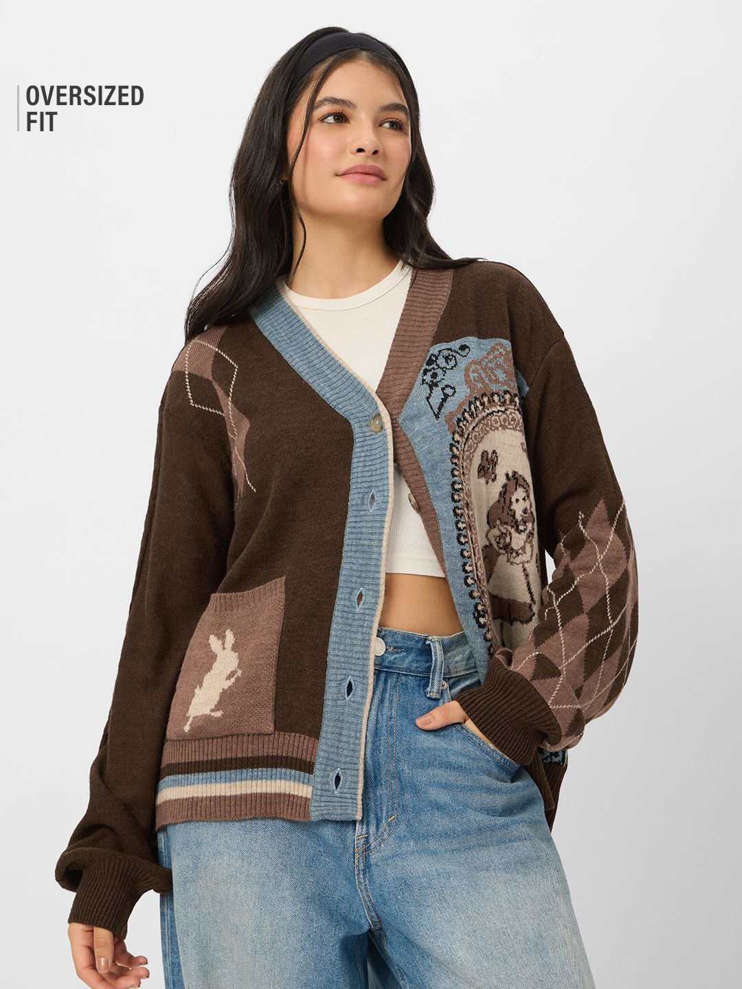 Buy Official Disney: Alice Womens Oversized Sweaters Online