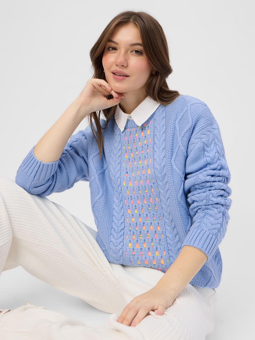 Cable Knit Sweater: Juliet Women Oversized Sweaters price