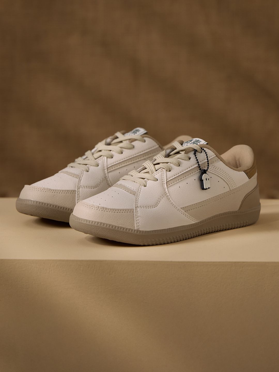 Buy Kanso: Beige Women Low Top Sneakers