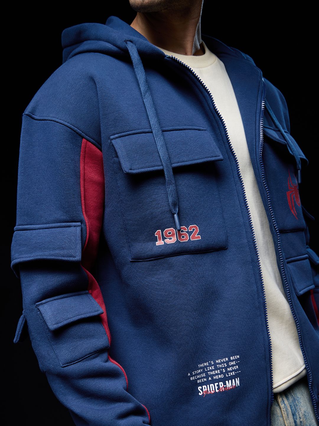 Spider-Man: Web-Slinger Men Oversized Hoodies price