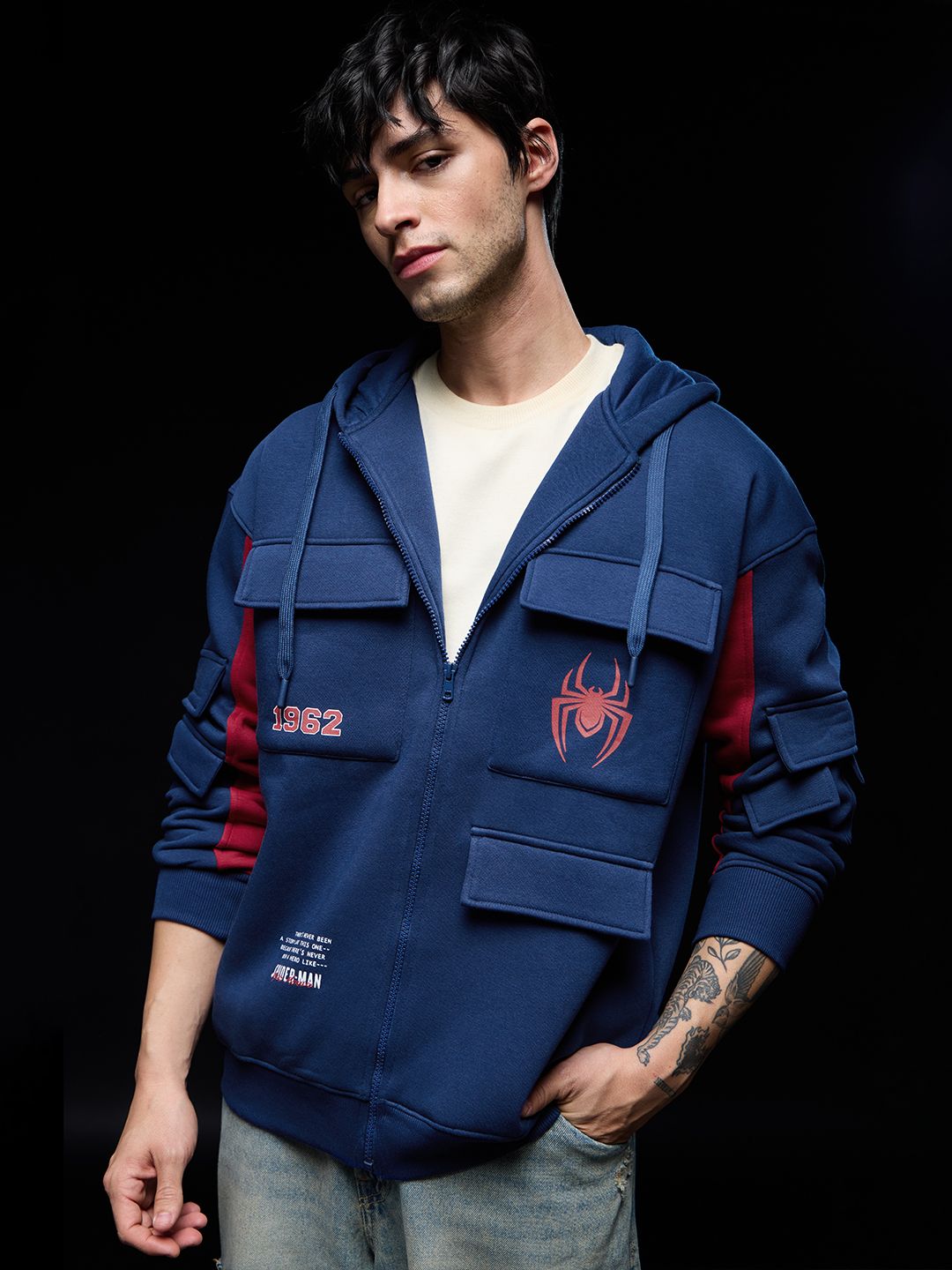 Buy Spider-Man: Web-Slinger Men Oversized Hoodies