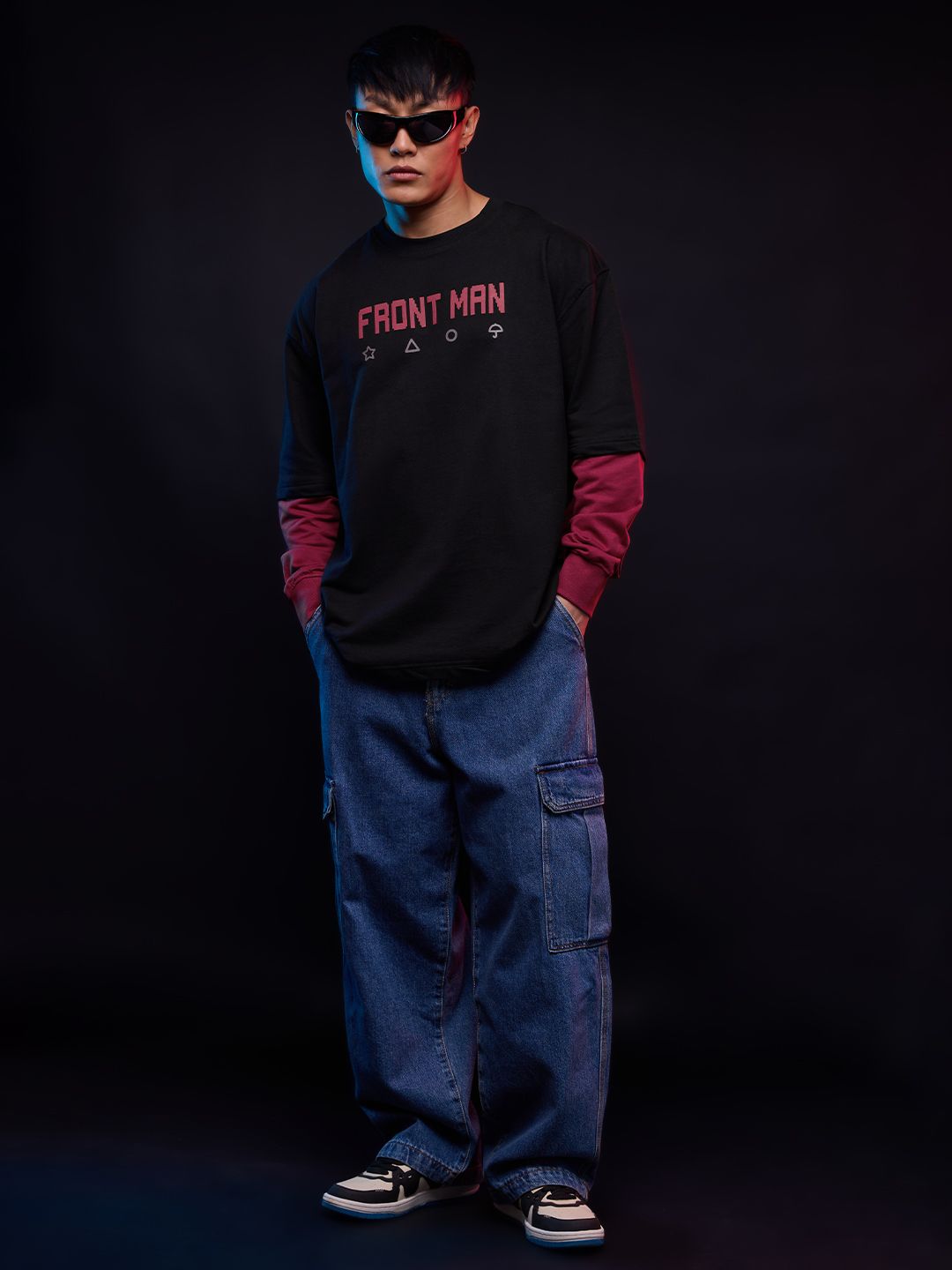 Buy Squid Game: Front Man Oversized Full Sleeve T-Shirts