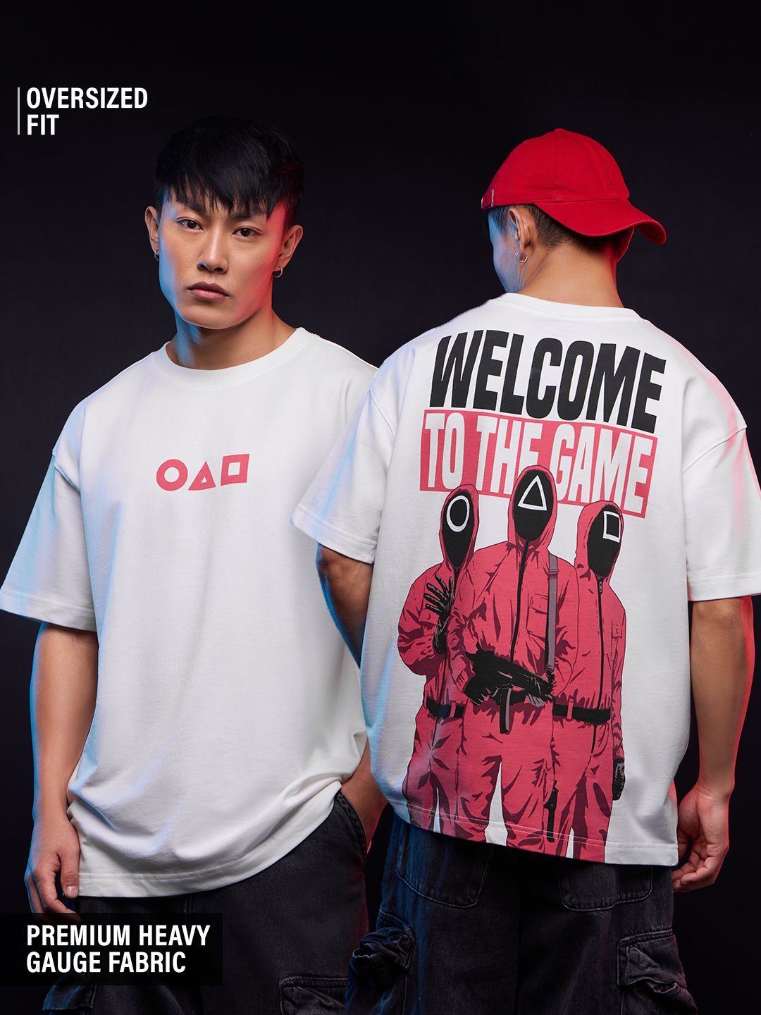 Squid Game: Welcome To The Game Oversized T-Shirts Online