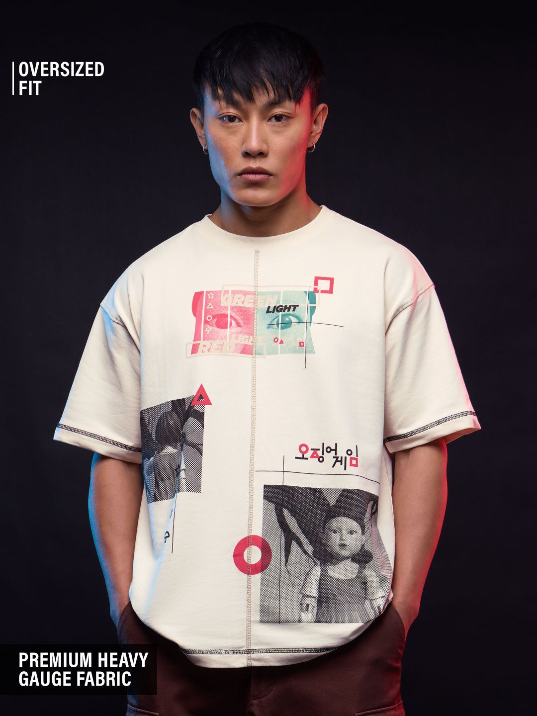 Squid Game: Let's Play Oversized T-Shirts