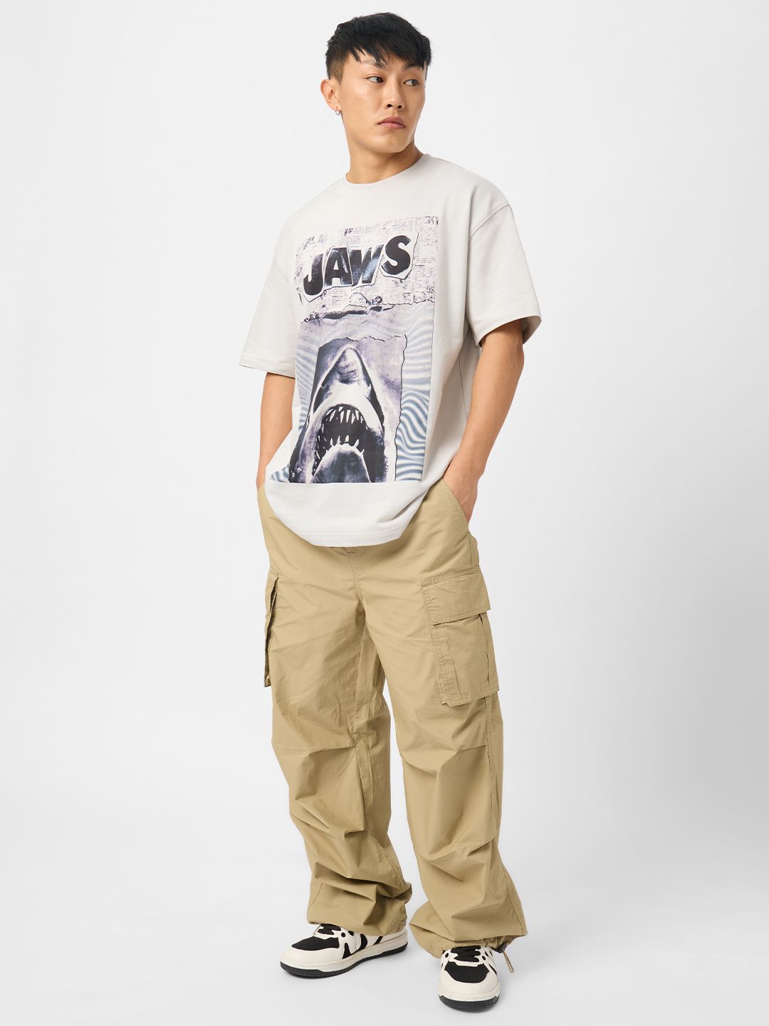 Jaws: Monochrome Oversized T-Shirts price