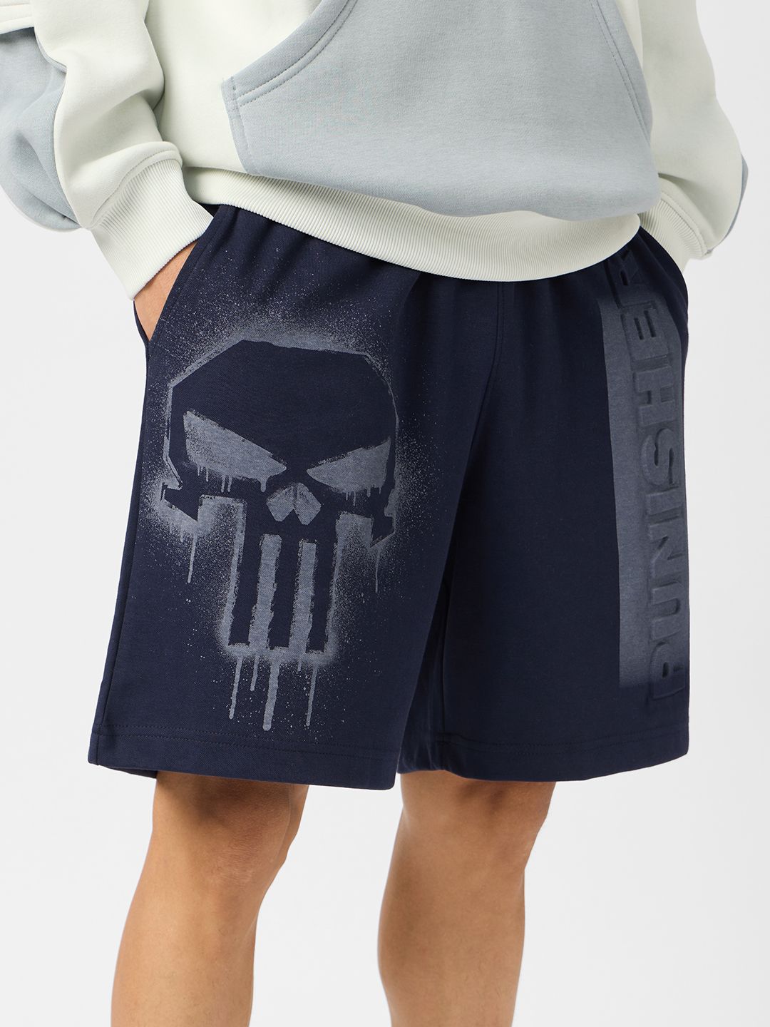 Punisher: Sprayed Logo Men Bermuda Shorts Online