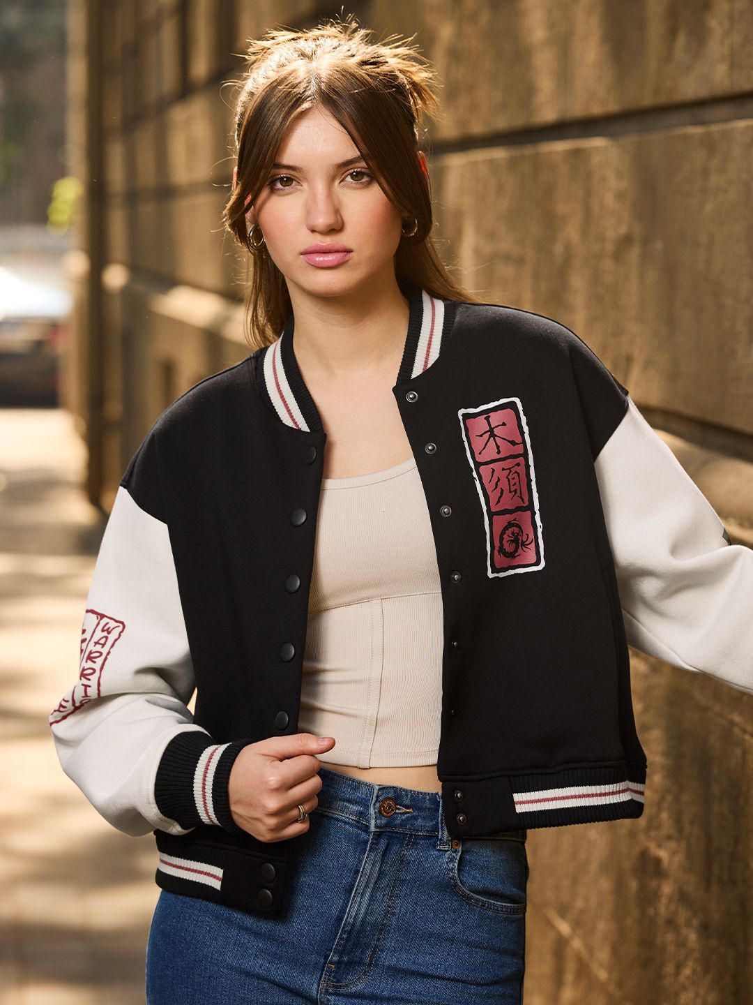 TSS Originals: Asian Warrior Women Oversized Varsity Jackets price