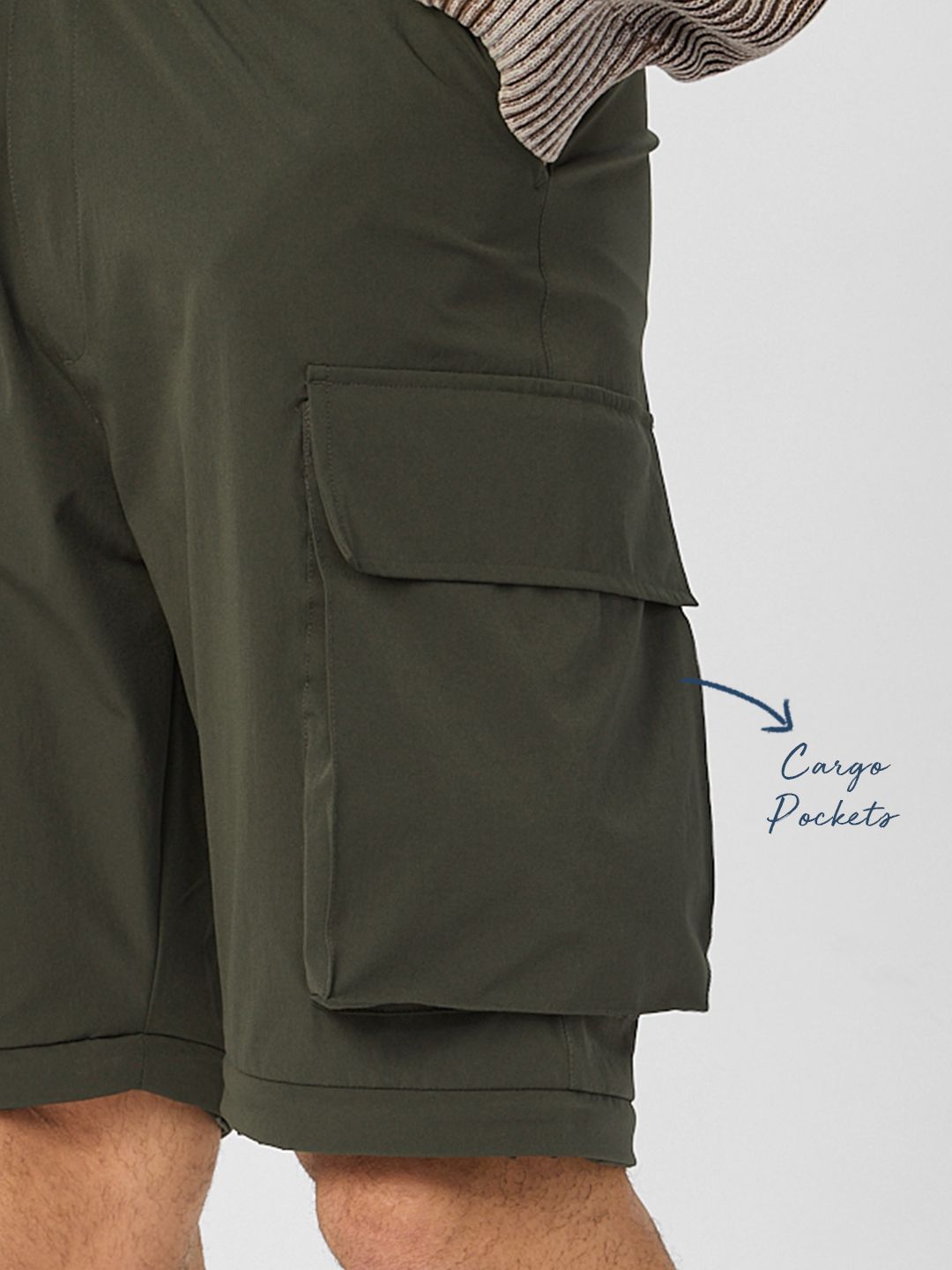 Buy Convertible Joggers: Olive Men Parachute Pants