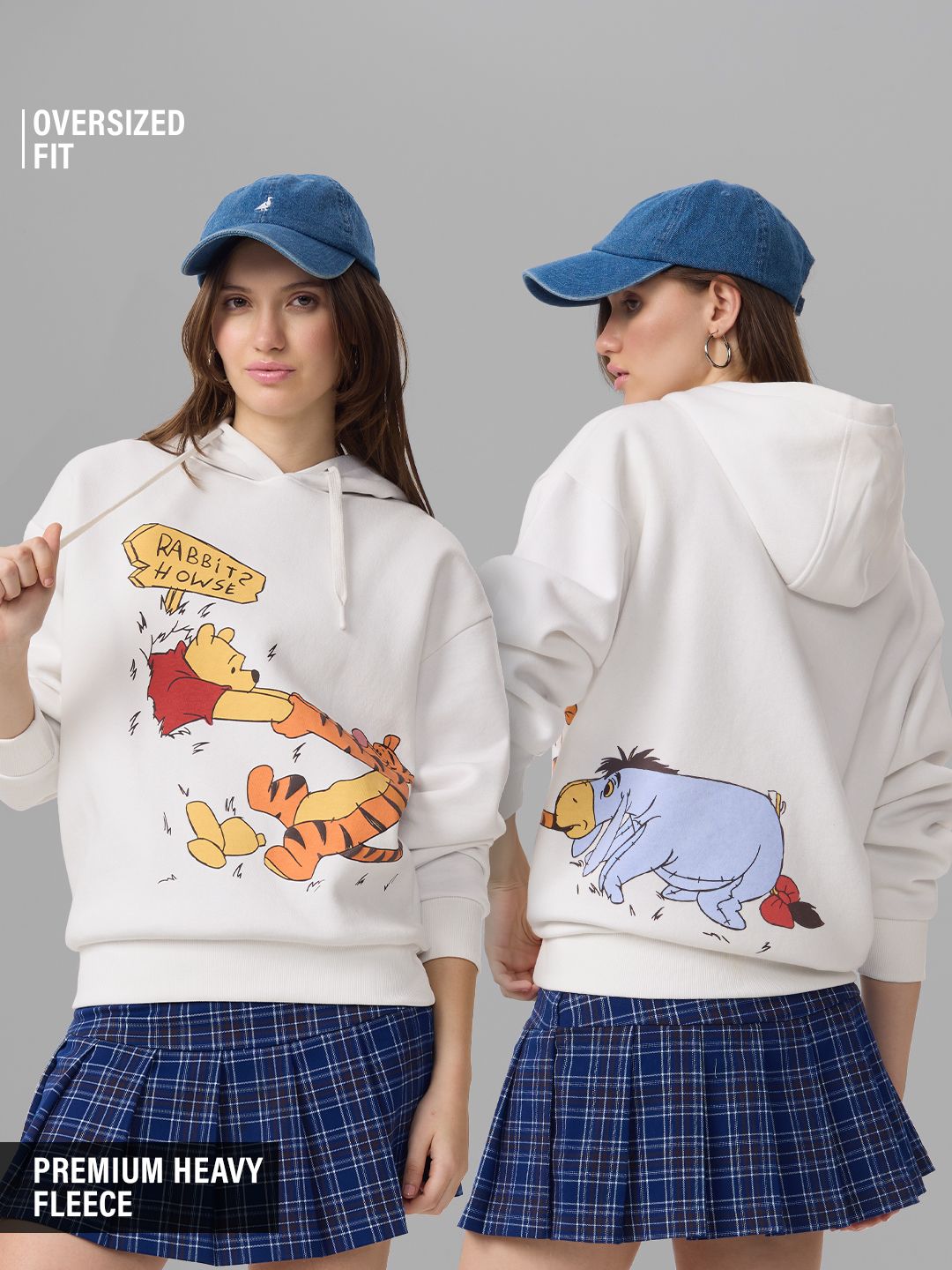 Winnie the Pooh - Bother Definition - Women's Oversized Fleece Hoodie Sweatshirt main image 1