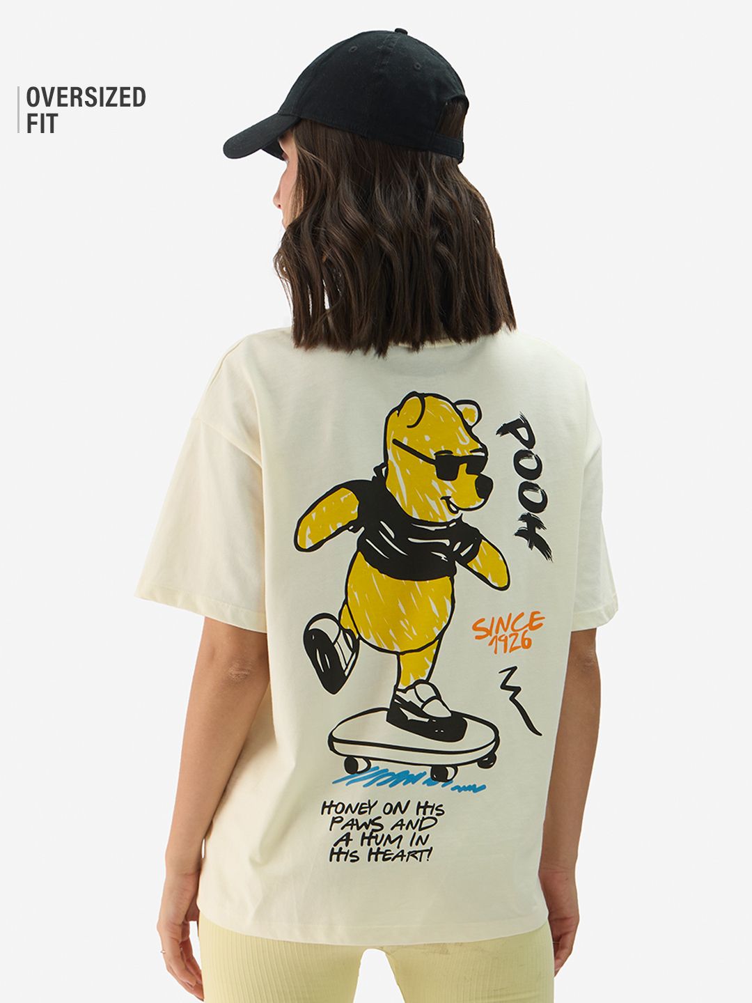 Winnie The Pooh: Whimsical Women Oversized T-Shirts Online
