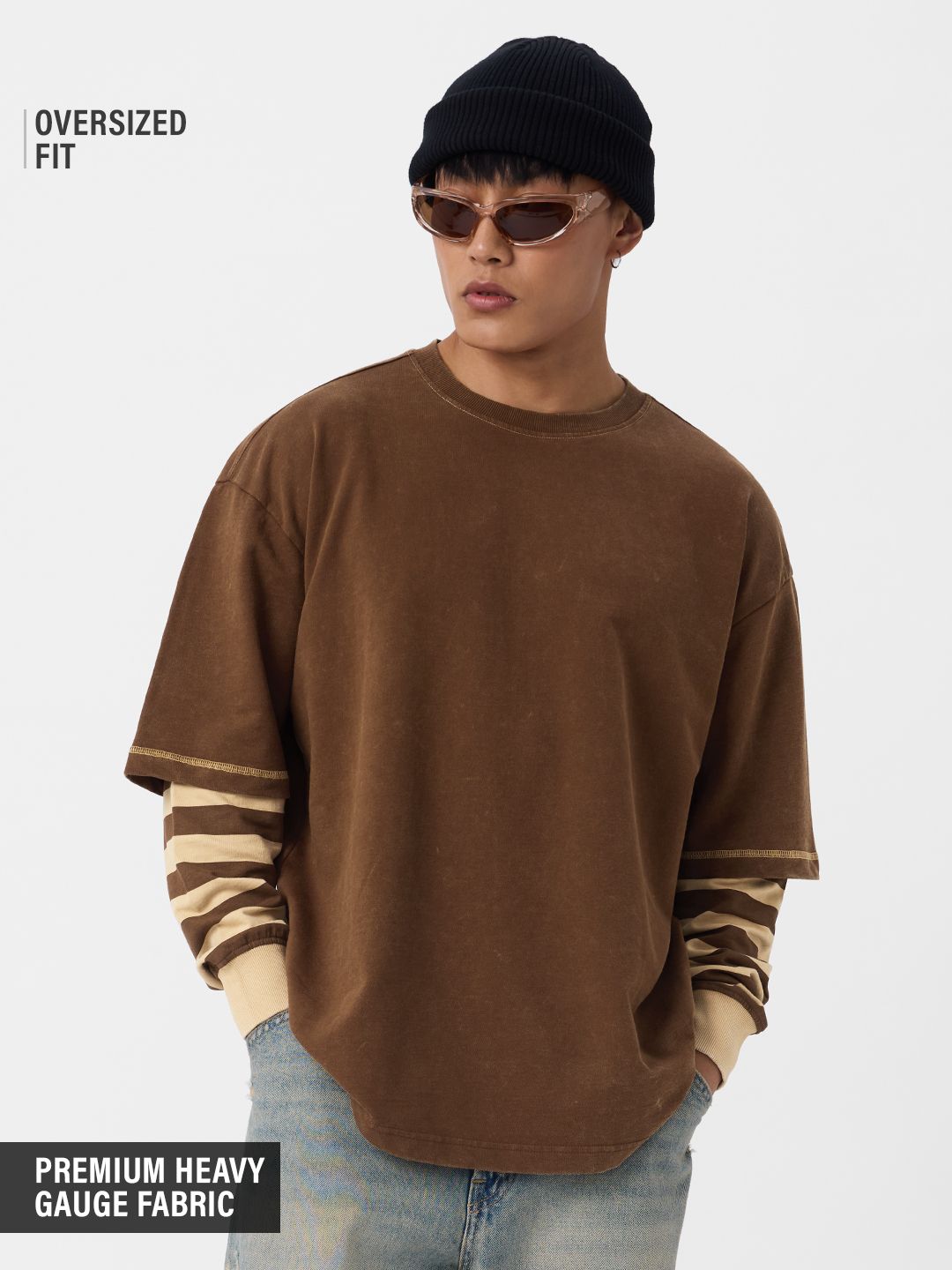 Buy TSS Originals: Choco-Chip Cookie Oversized Full sleeve T-shirt