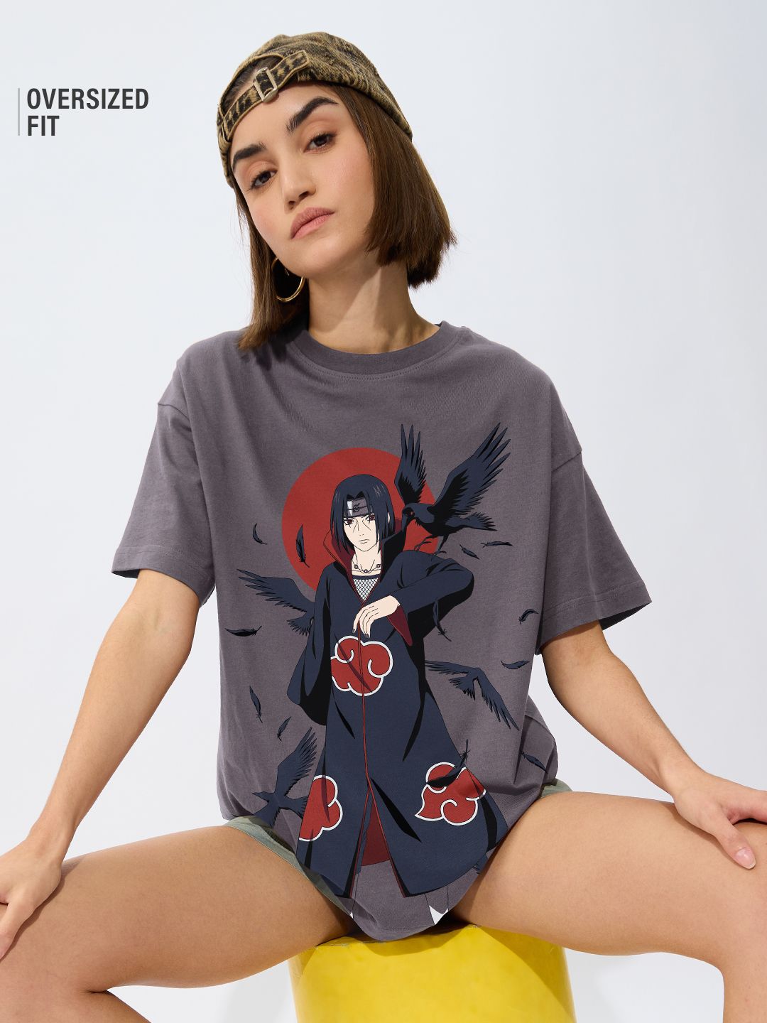 Naruto: Itachi Women Oversized T-Shirts