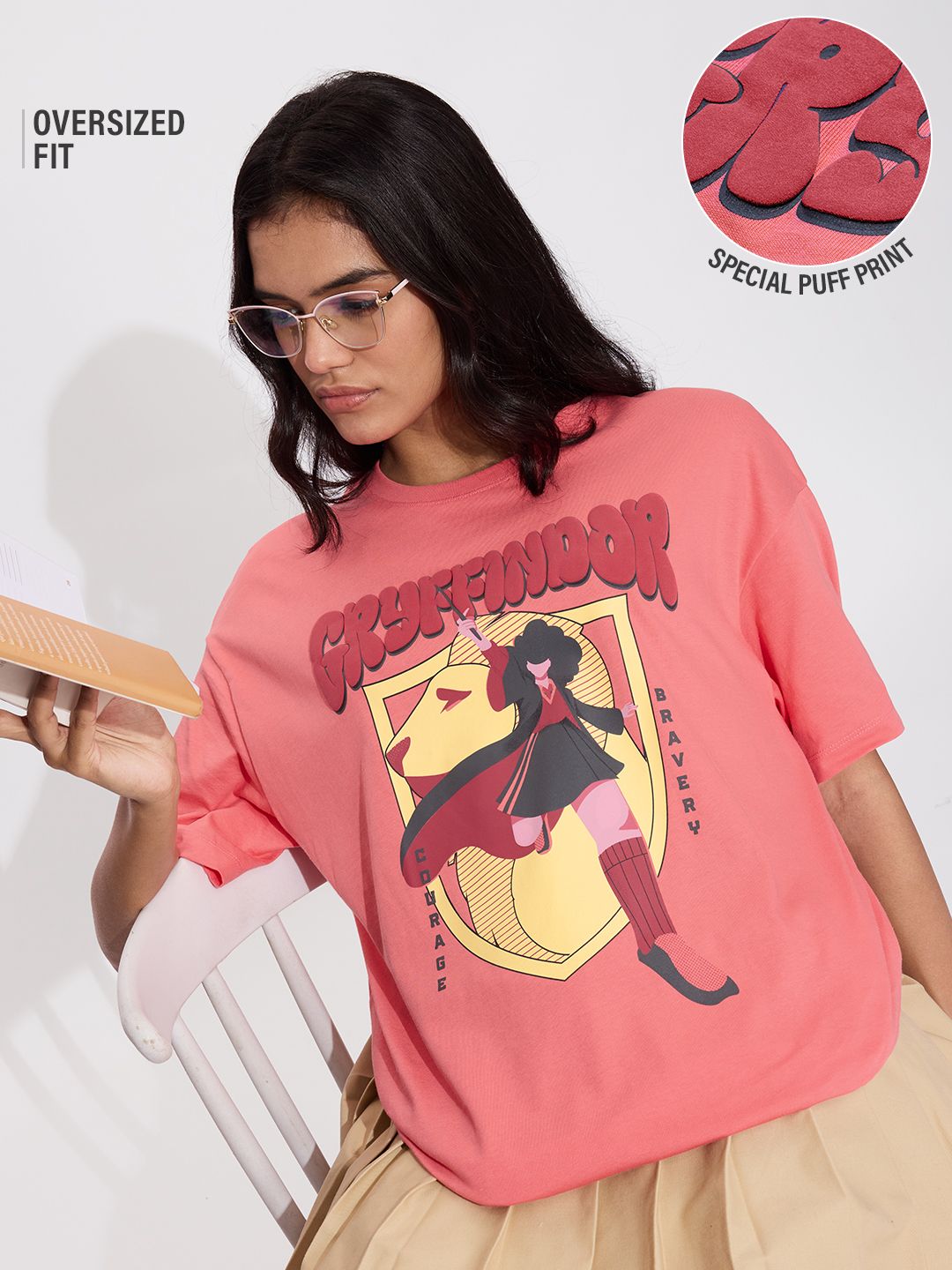 Harry Potter: Gryffindor Women Oversized T-Shirts