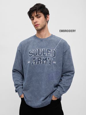 Buy TSS Originals: Souled Army Oversized Full Sleeve T-Shirt Online