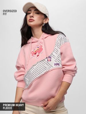Pink Panther: Pink Love Women Oversized Hoodies By Pink Panther