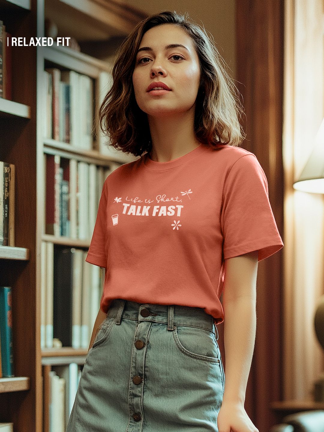 Gilmore Girls: Talk Fast Women Relaxed Fit T-Shirts