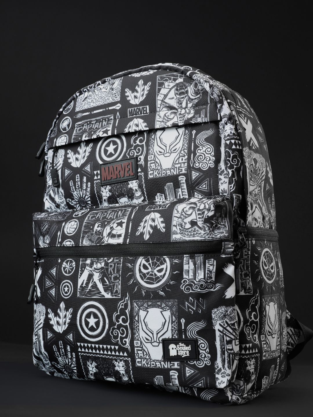 Buy Marvel: Lino Cut Pattern Backpacks