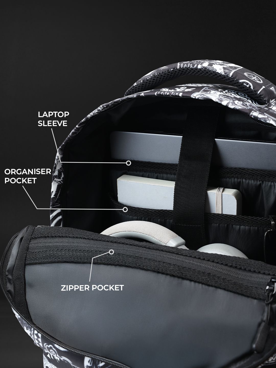 Buy Marvel: Lino Cut Pattern Backpacks