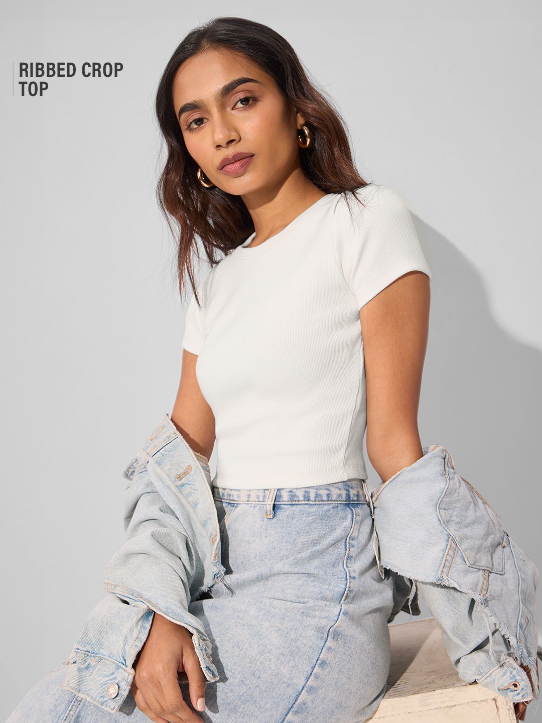 Essential Solids: Snow White Women Cropped Tops