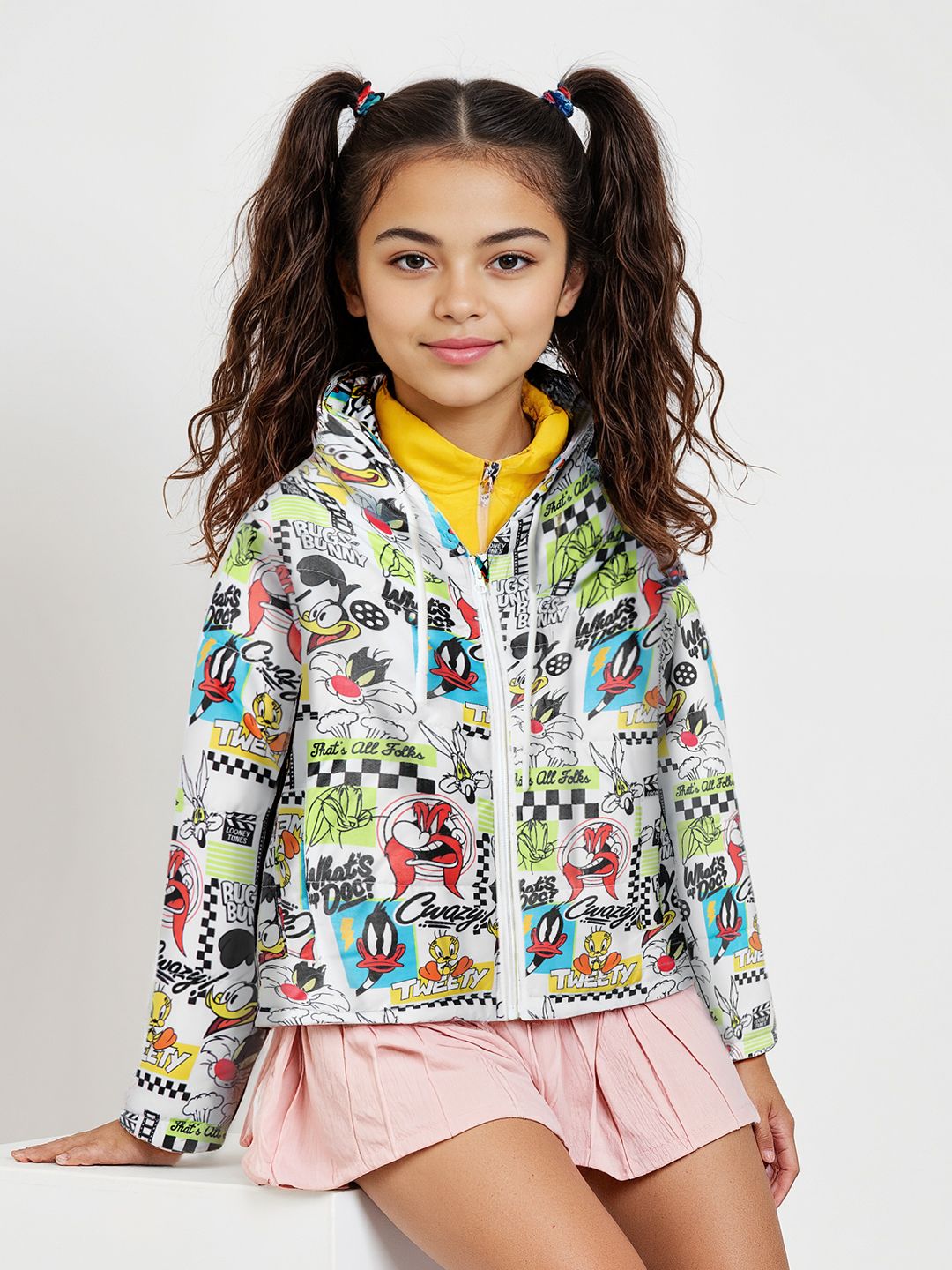 Looney Tunes: Old School Young Girls Puffer Jackets (8-14 Yrs) Online